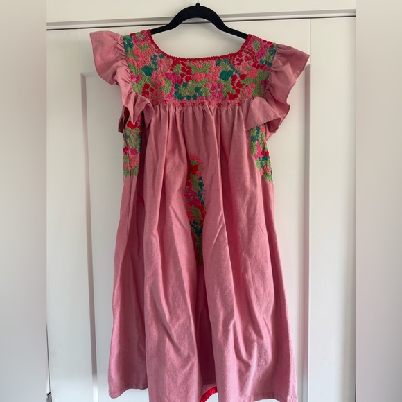 Mi Golondrina Red Floral Dress - Picture 2 of 2